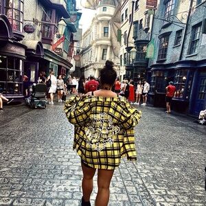 Harry Potter Yellow and Black Plaid Shirt